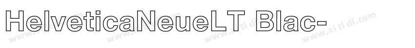 HelveticaNeueLT Blac字体转换